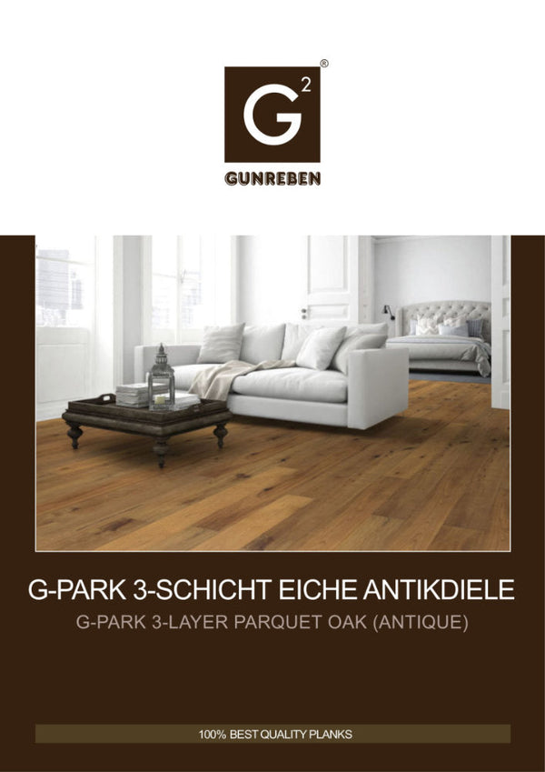 3-Schicht Antikdiele Eiche